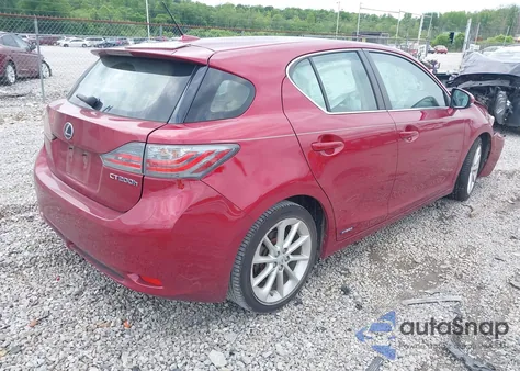 2012 Lexus Ct 200H Premium из США, поврежденный, VIN JTHKD5BH4C2085493